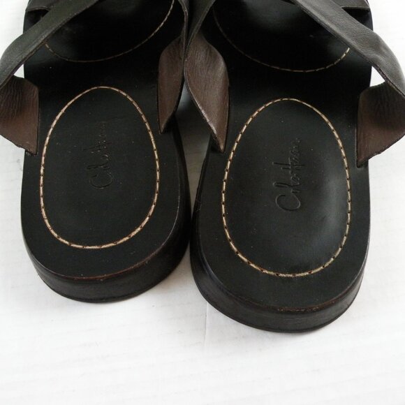 Men’s Leather Cole Haan brown Sandals size 13